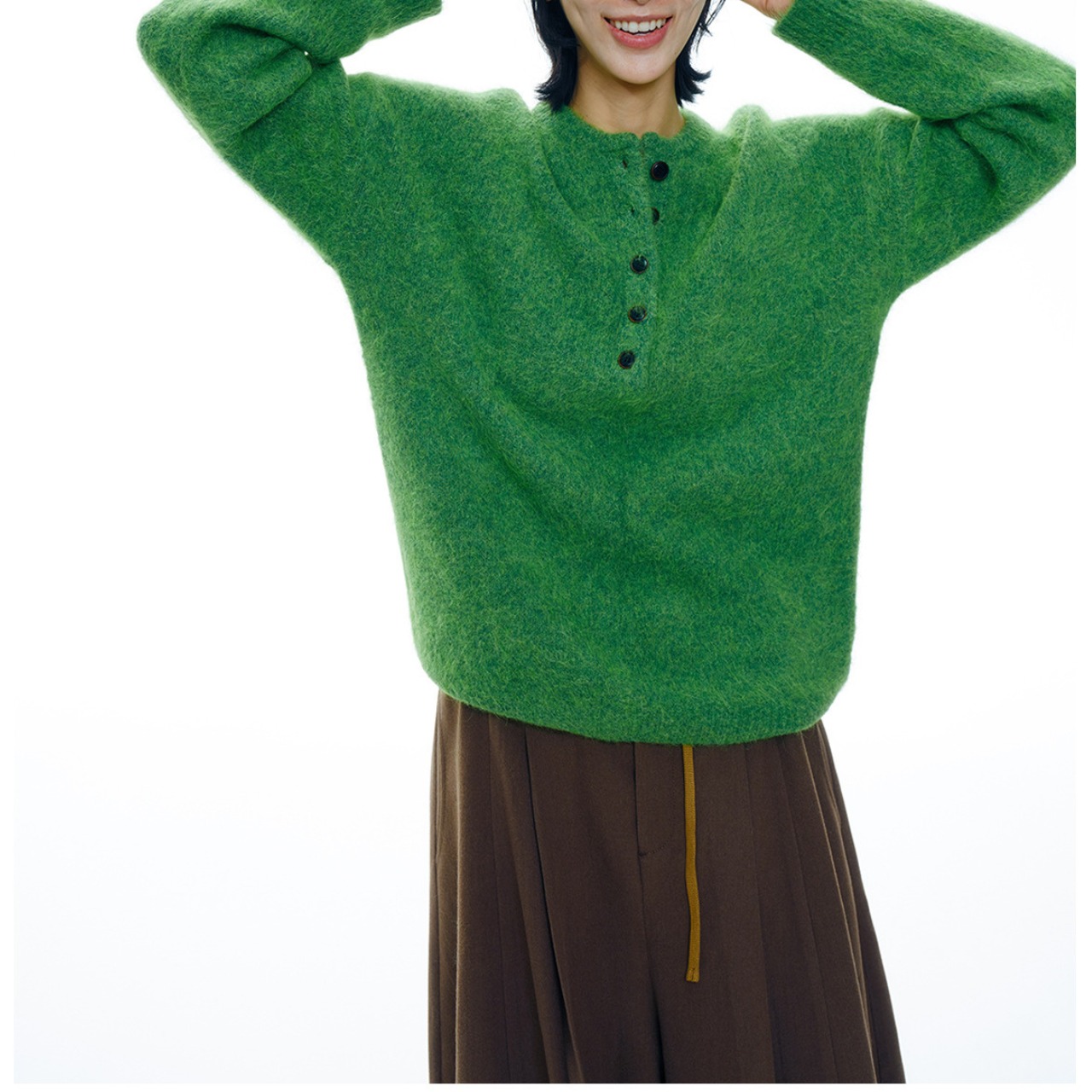 Button Front Knit tops 【5color】 T4122