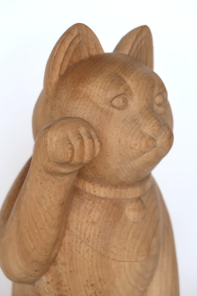 The Quiet Invitation ― An Original Old Seto-Style Lucky Cat by Tessō Mori