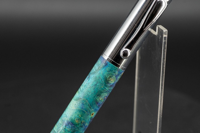 【カナダの象徴】 ハードメープル瘤杢 スタビライズドウッド silver FP ショートタイプ