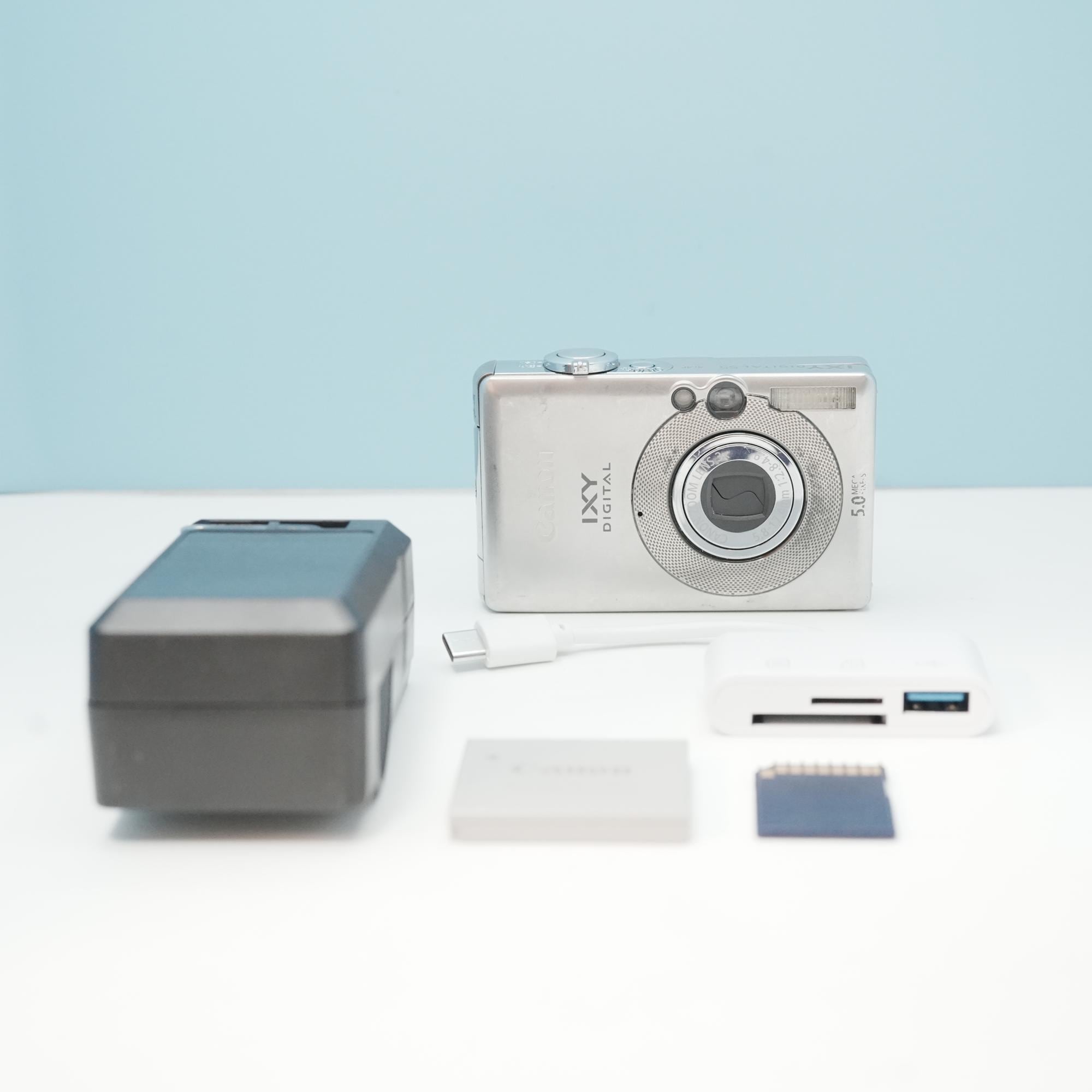 【スマホ転送OK】キャノン Canon IXY DIGITAL 55 Canon IXY DIGITAL 55 デジカメ スマホ転送OK フルセット a6885