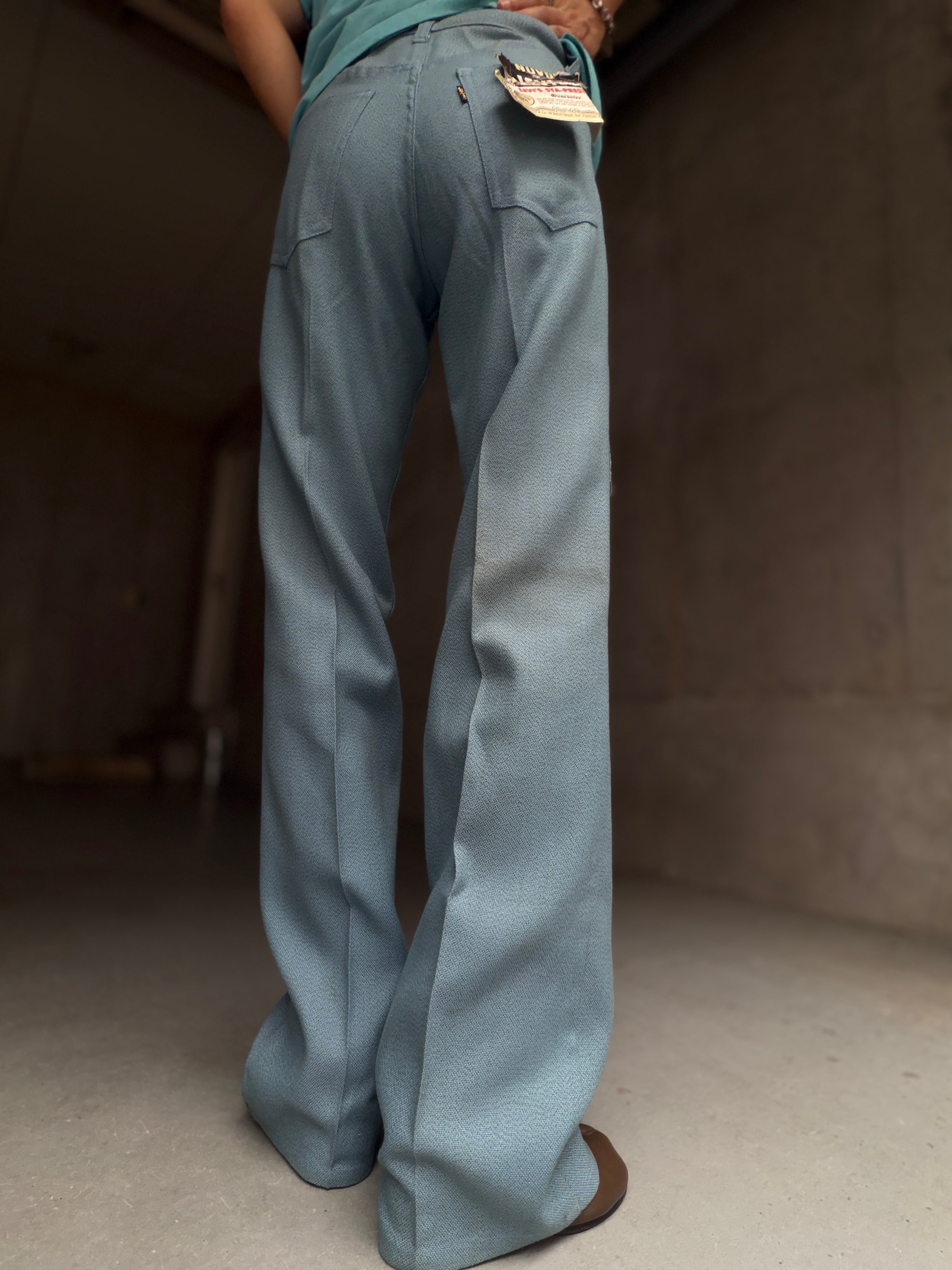 (PT635)60's-70's LEVI’S STA-PREST BIG E/ dead stock