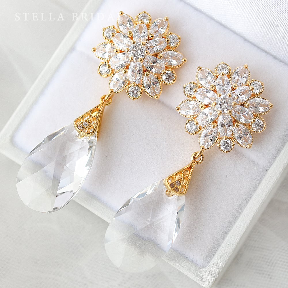 STELLA BRIDAL キュービックジルコニア　イヤリング