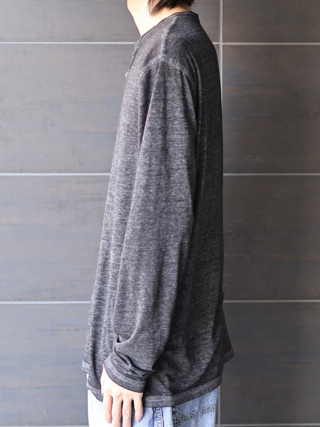 relax fit henley neck top