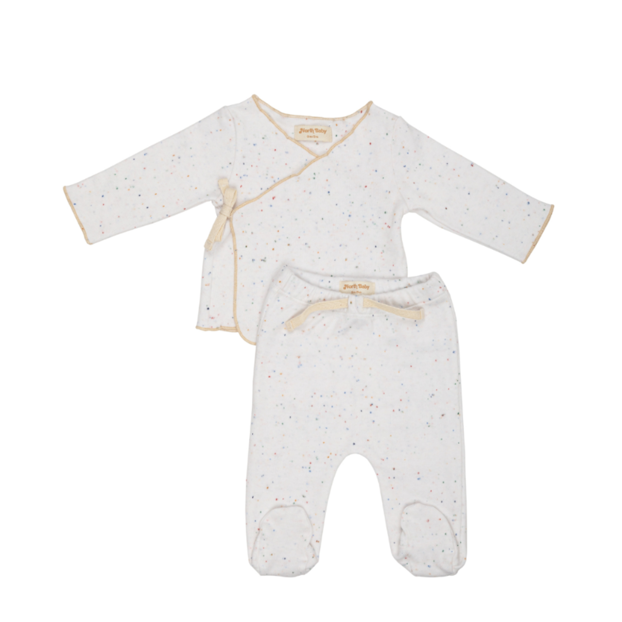 NorthBaby　White Milk Organic T-shirt and Leggings