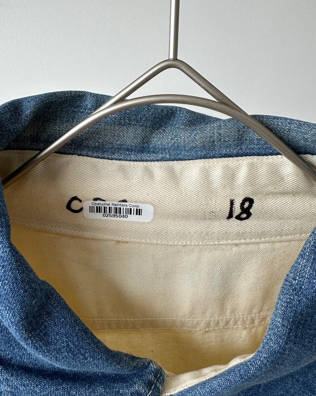 -Costume Rentals Corp.- Vintage 70-80s Stenciled Prisoner Work Shirt