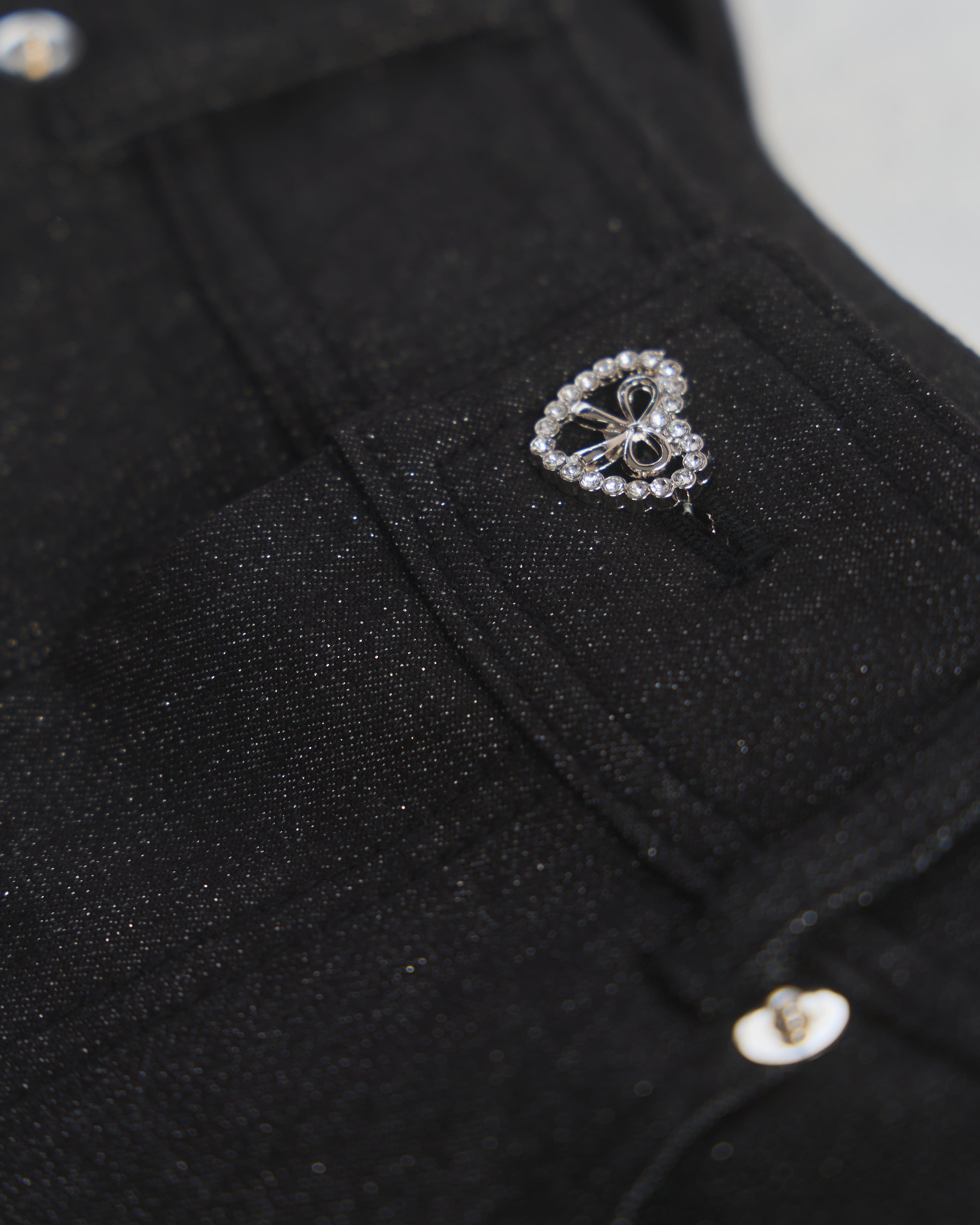 Starry⭐︎バックリボンラメデニムパンツ | lilLilly official webstore