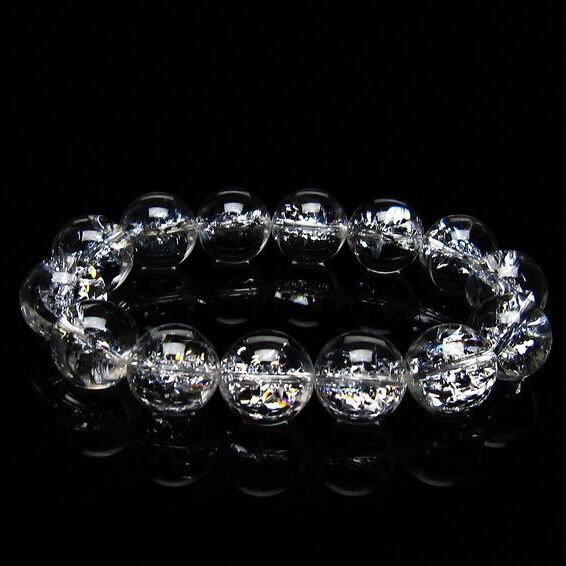 アイリスクォーツ ブレスレット 水晶 ブレス 16mm 一点物 おまかせ便 111-20284