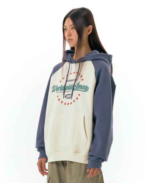 ★AMES-WORLDWIDE★SURROUNDING STAR RAGLAN HOODIE GREY★人気 8b0b5855625705bf5041eb92ac1781