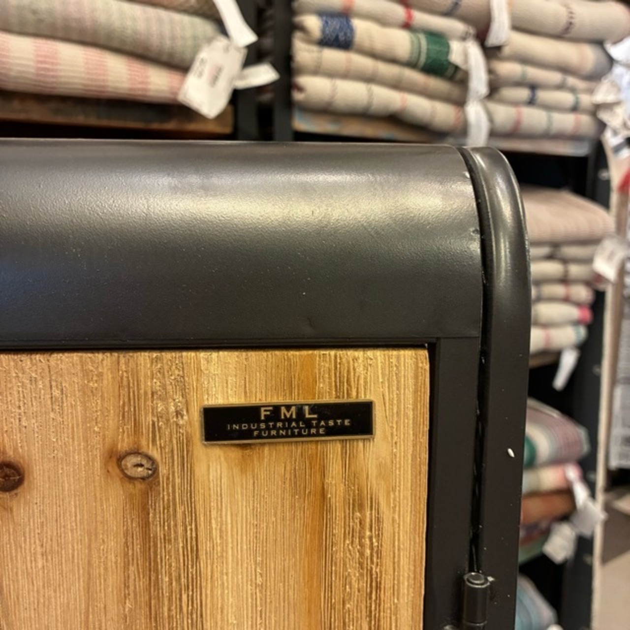 Wood＆Iron Mesh Cabinet L　ウッド＆アイアンメッシュキャビネット　L　3段　ミリタリー　収納家具　棚　リビング　寝室　ガレージ　インダストリアル