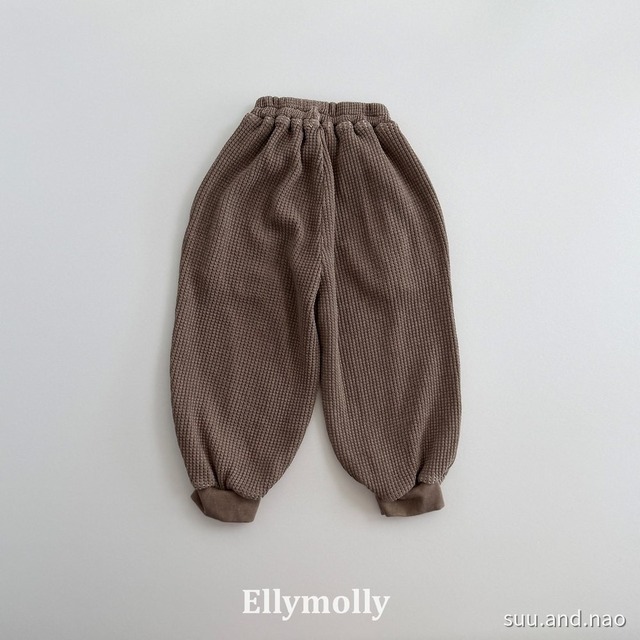 取寄:ELLYMOLLY キングワッフルミントジョガーパンツ※送料無料