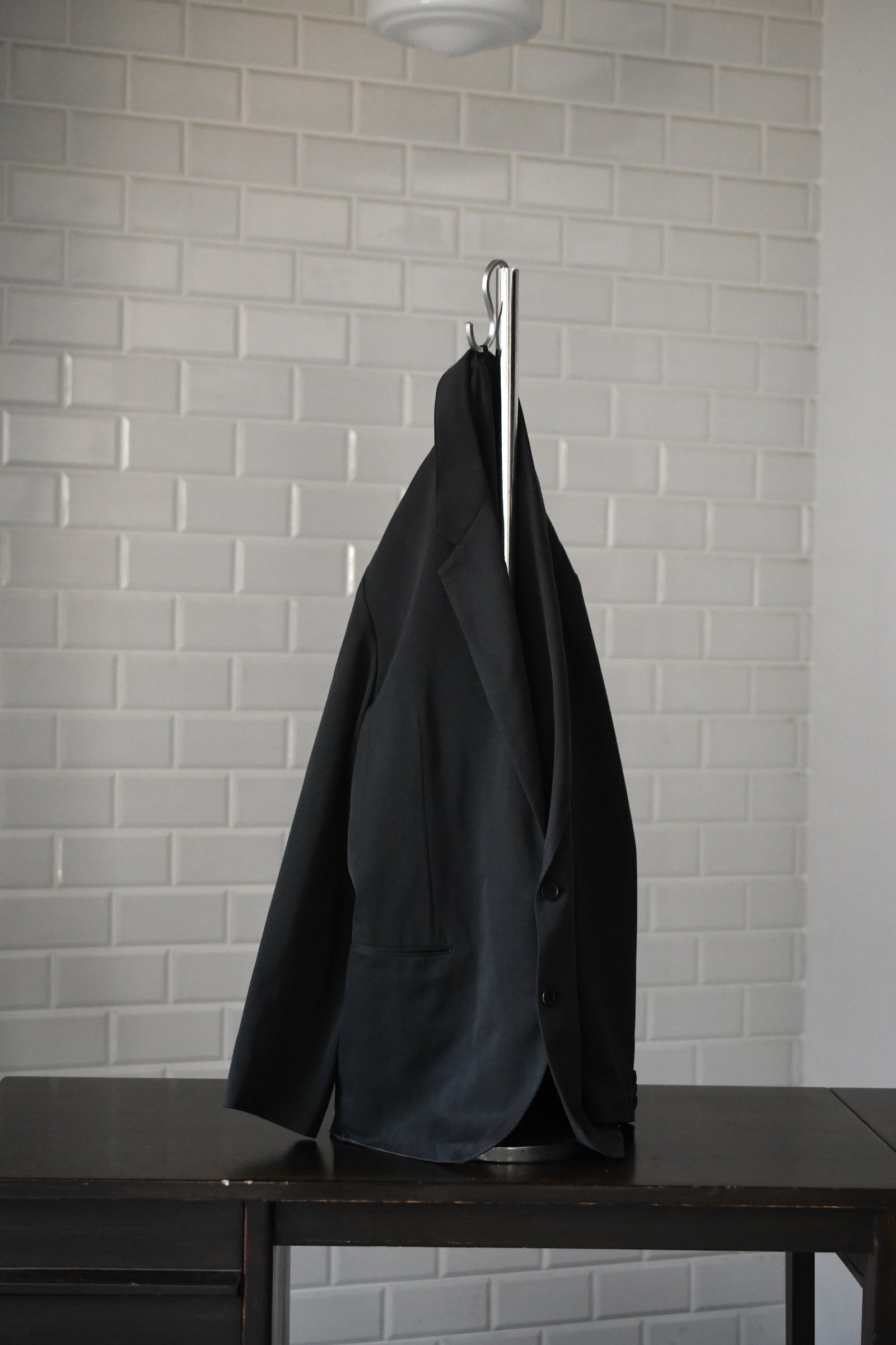 A.PRESSE / Washed Silk Jacket (Charcoal) | nariwai