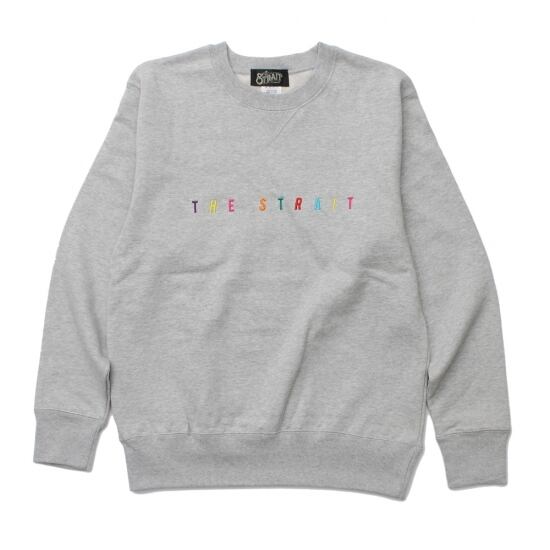 MULTI COLOR LOGO CREW SWEAT　#T.GREY