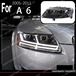 アウディ　A6 C5　C6　2005～2011　アップグレードヘッドライト　　アニメーション付　右ハンドル用　FULL 　-HAD-1095