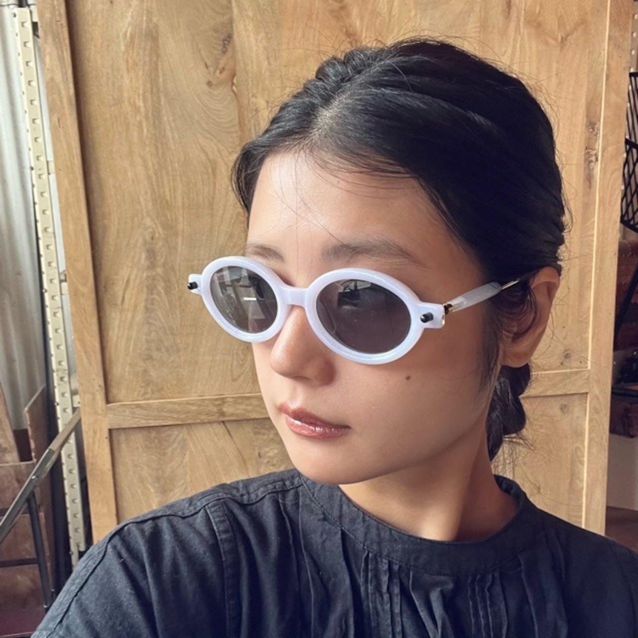 TOPANGA Accessory Bicolor oval Sunglasses 5Color バイカラーオーバルサングラス 5色 サングラス オーバル プレゼント