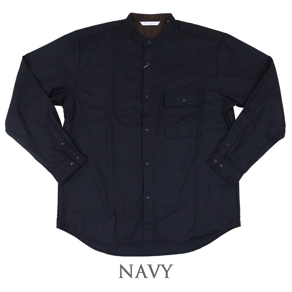 【ポールスミス】日本製　シャツ　トップス　長袖　秋冬　ロング丈　大人　白　グレー