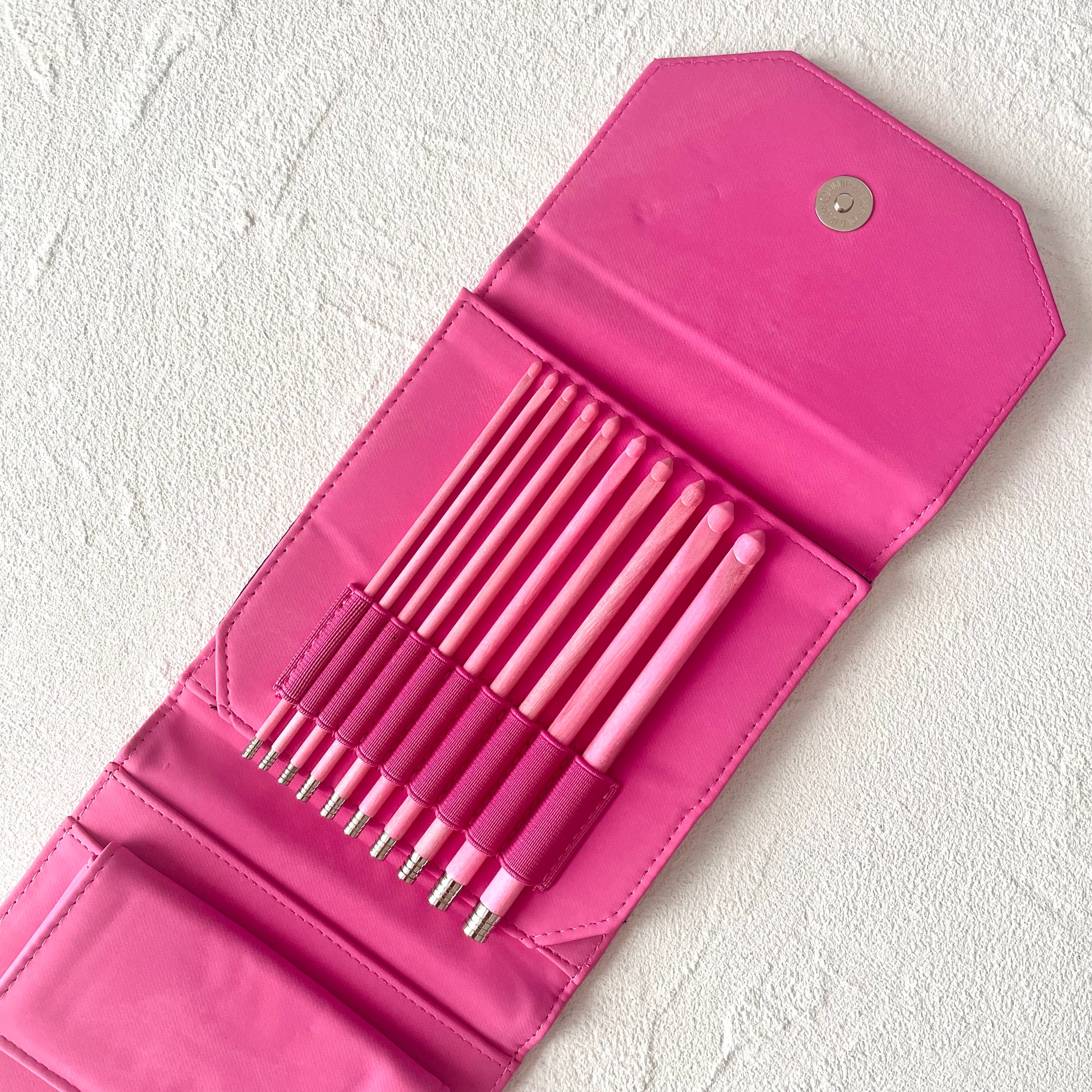 LYKKE かぎ針セット Blush 針長6インチ【fuchsia fabric】 | IRODORI