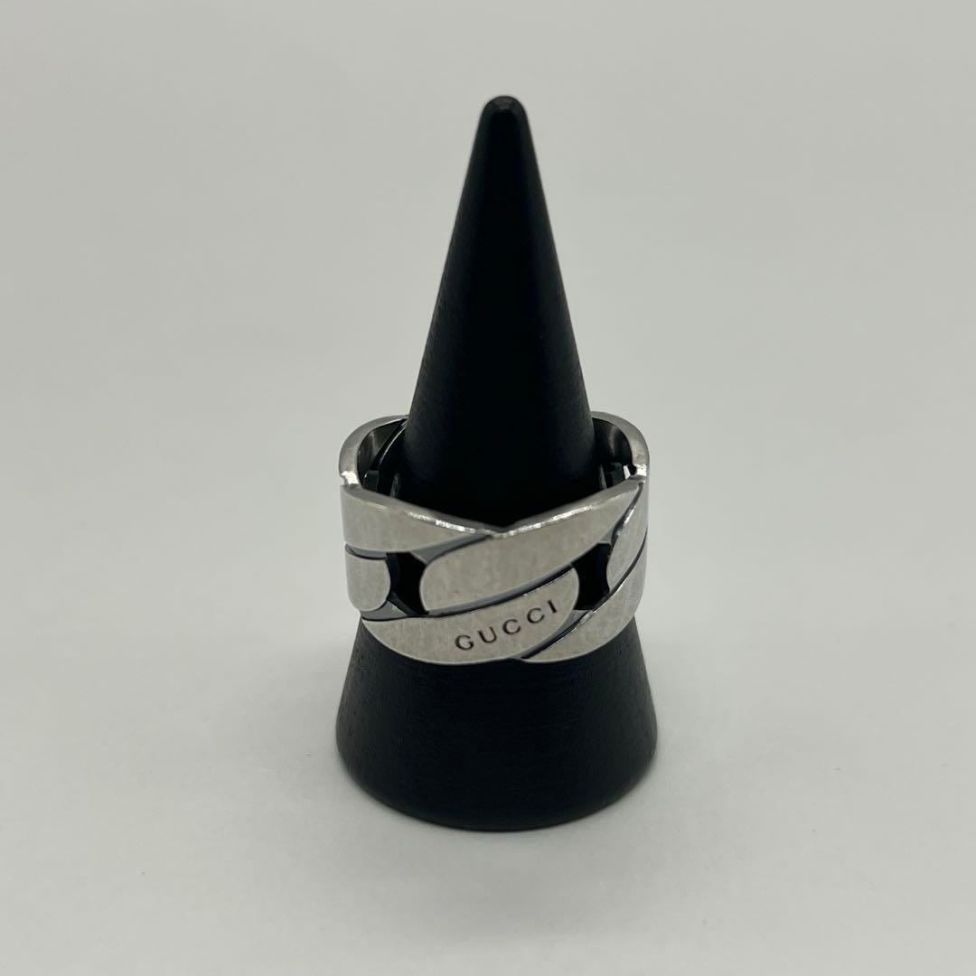 美品 オールドグッチ GUCCI ヘビー ラウンド モダンリング トム