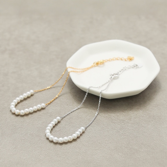 淡水パール SVブレスレット（sp-0019）