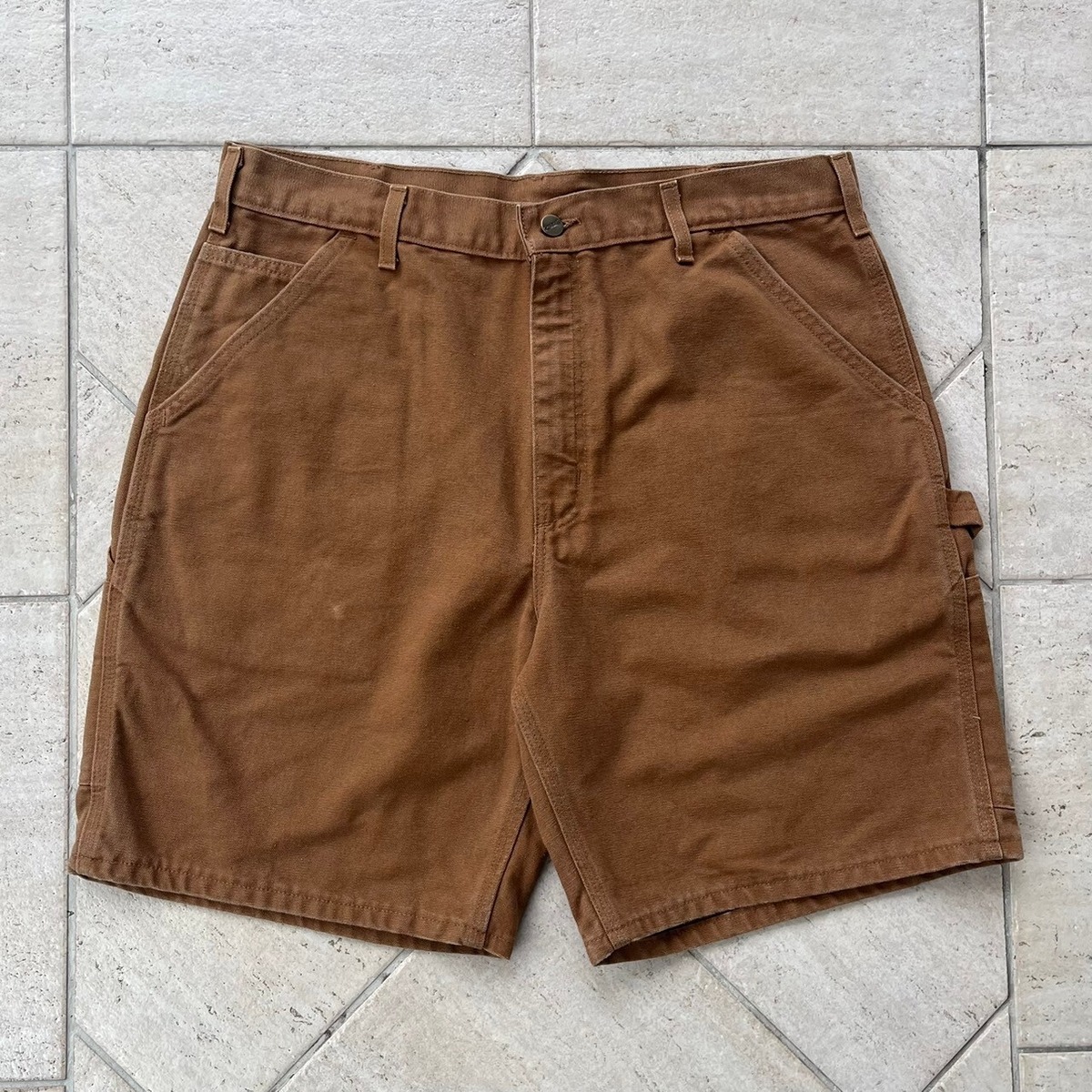 00'S Carhartt Duck Painter Shorts, Men's, W31 cotton Beige type Vintage Second Hand