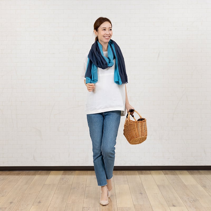 cos マフラー　ターコイズ　ブルー e314c7652767d366d8f0149961e7c9