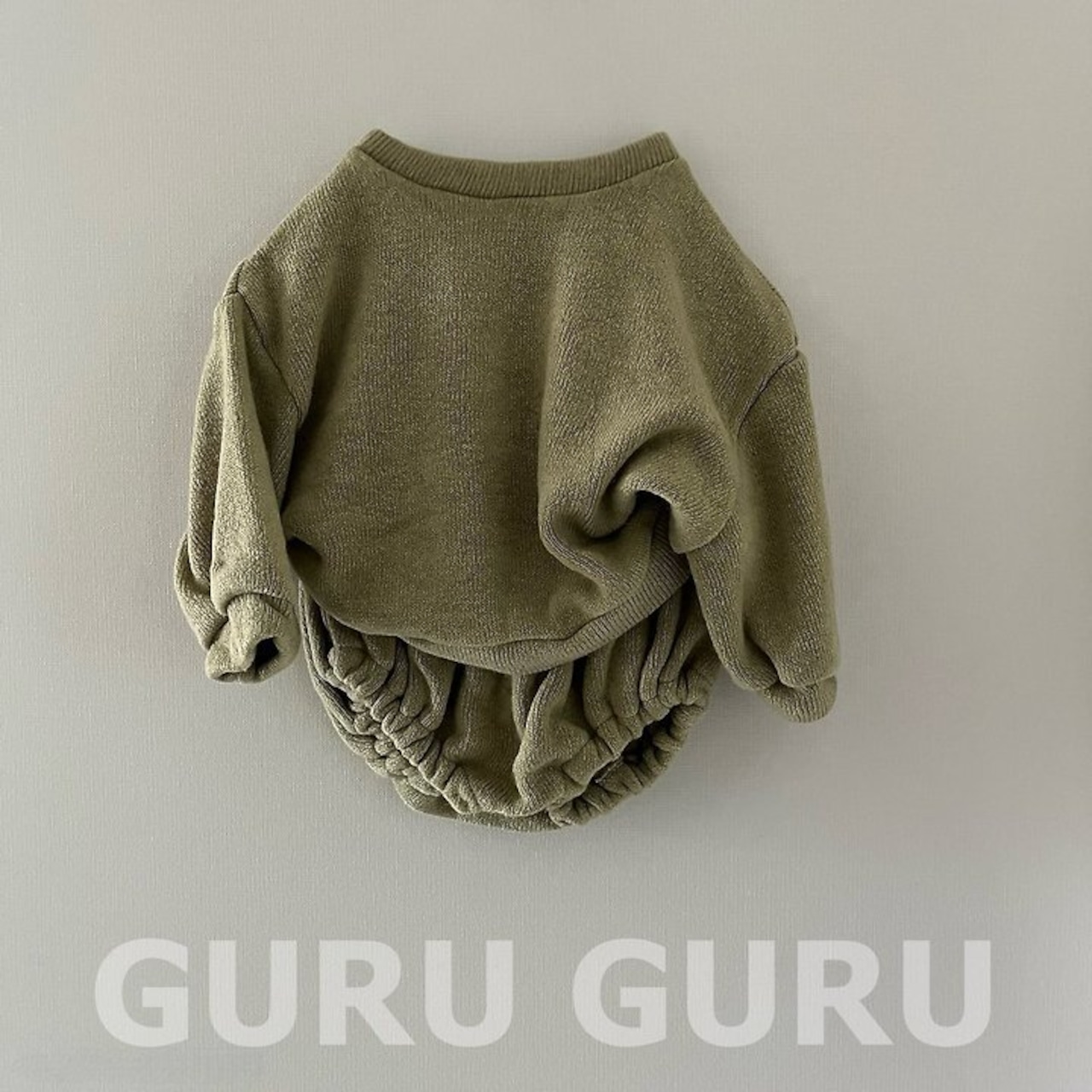 韓国子供服 / 26Autumn / 〖取寄〗guruguru / ベアーセット / ベビー服 *1号~3号*