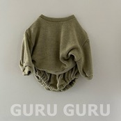 韓国子供服 / 26Autumn / 〖取寄〗guruguru / ベアーセット / ベビー服 *1号~3号*