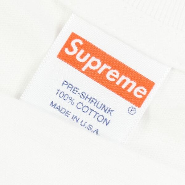 SizeL SUPREME シュプリーム AW Cross Box Logo Tee White T