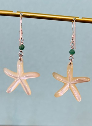 高瀬貝ヒトデピアス