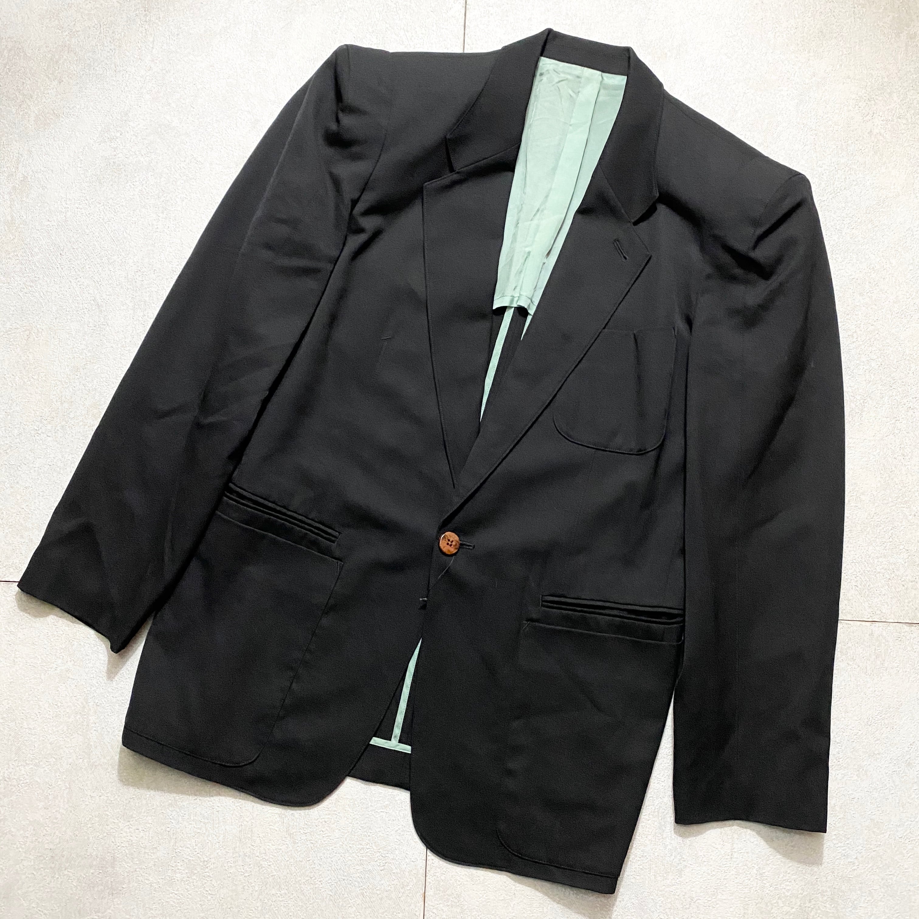 JEAN PAUL GAULTIER HOMME power shoulder tailored jacket | NOIR ONLINE