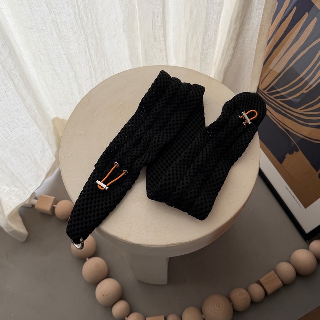 【受注予約：10月下旬入荷予定】Adjustable Mesh Strap/black