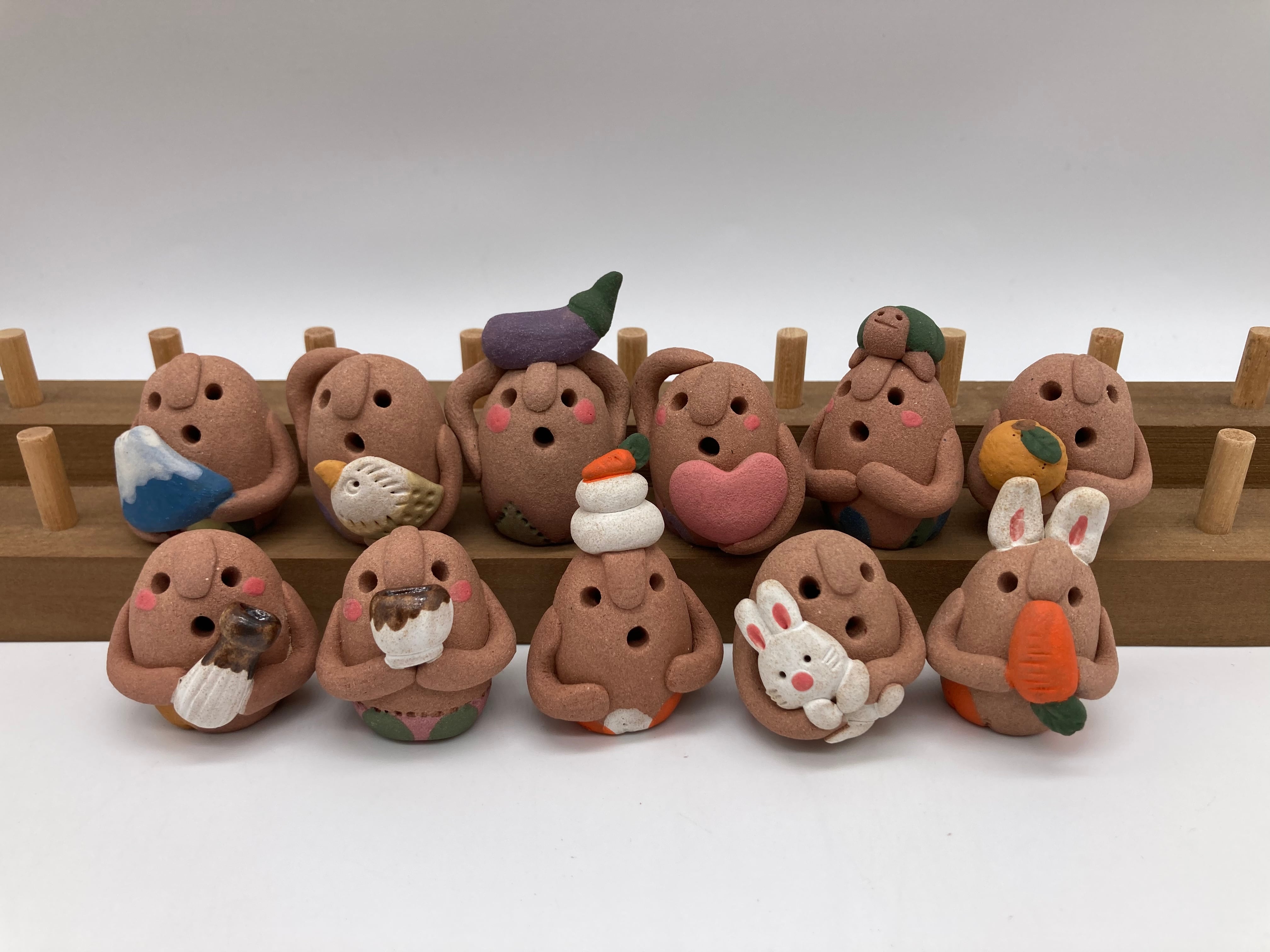 お正月10-K】益子焼あげあげはにわkid's＋バニーうさぎちゃん1個
