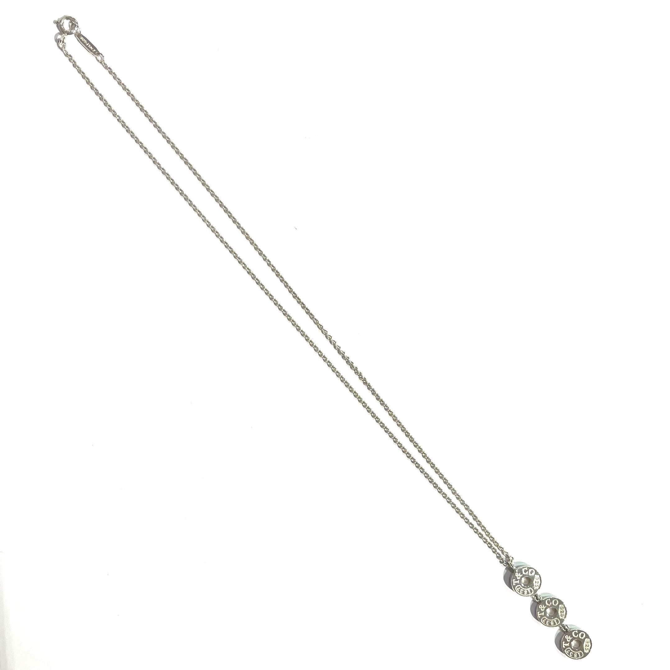 TIFFANY&CO.】T1980 3連サークルネックレス／ティファニー シルバー925