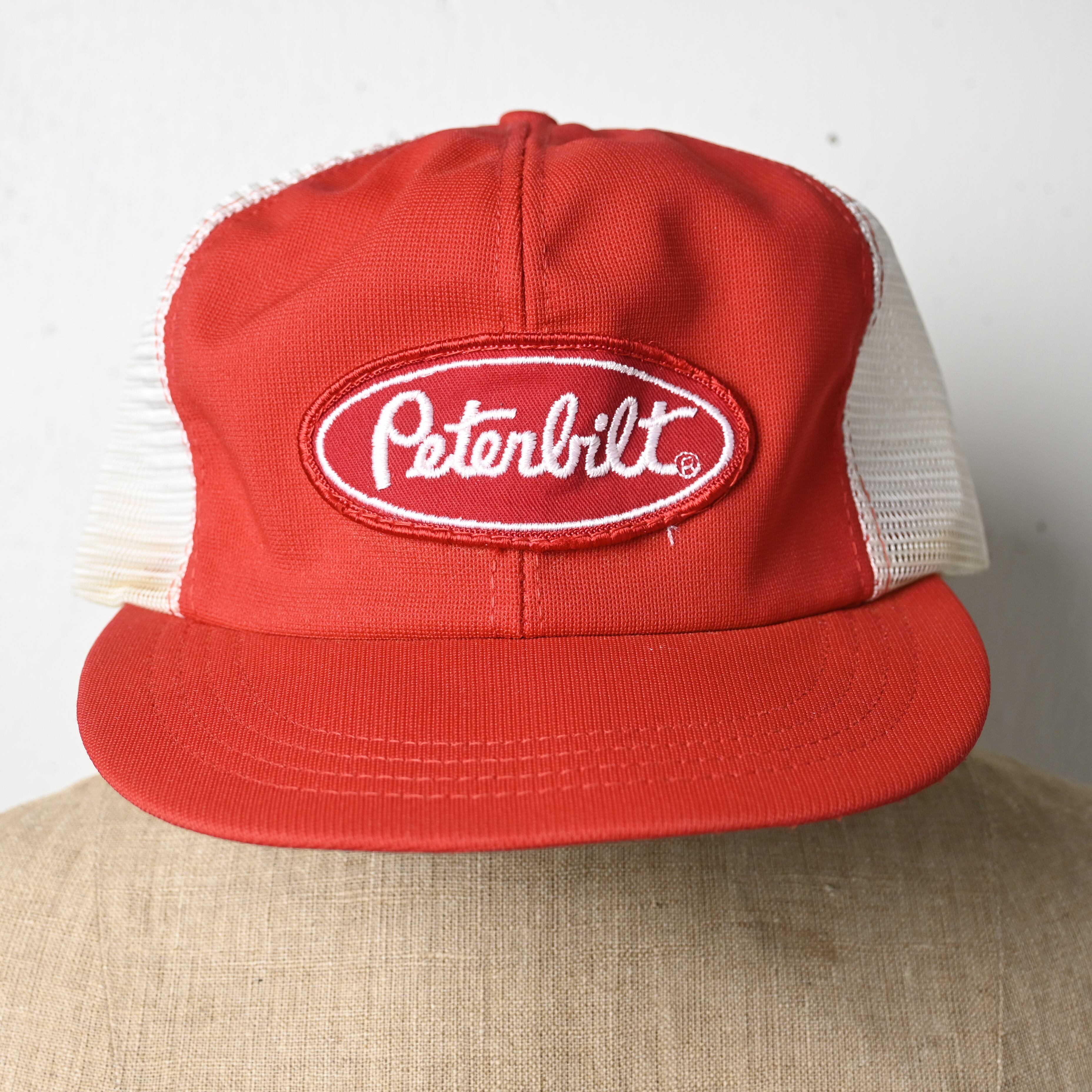 Free ] Vintage Peterbilt Patch Mesh Cap , Red | 広島古着屋