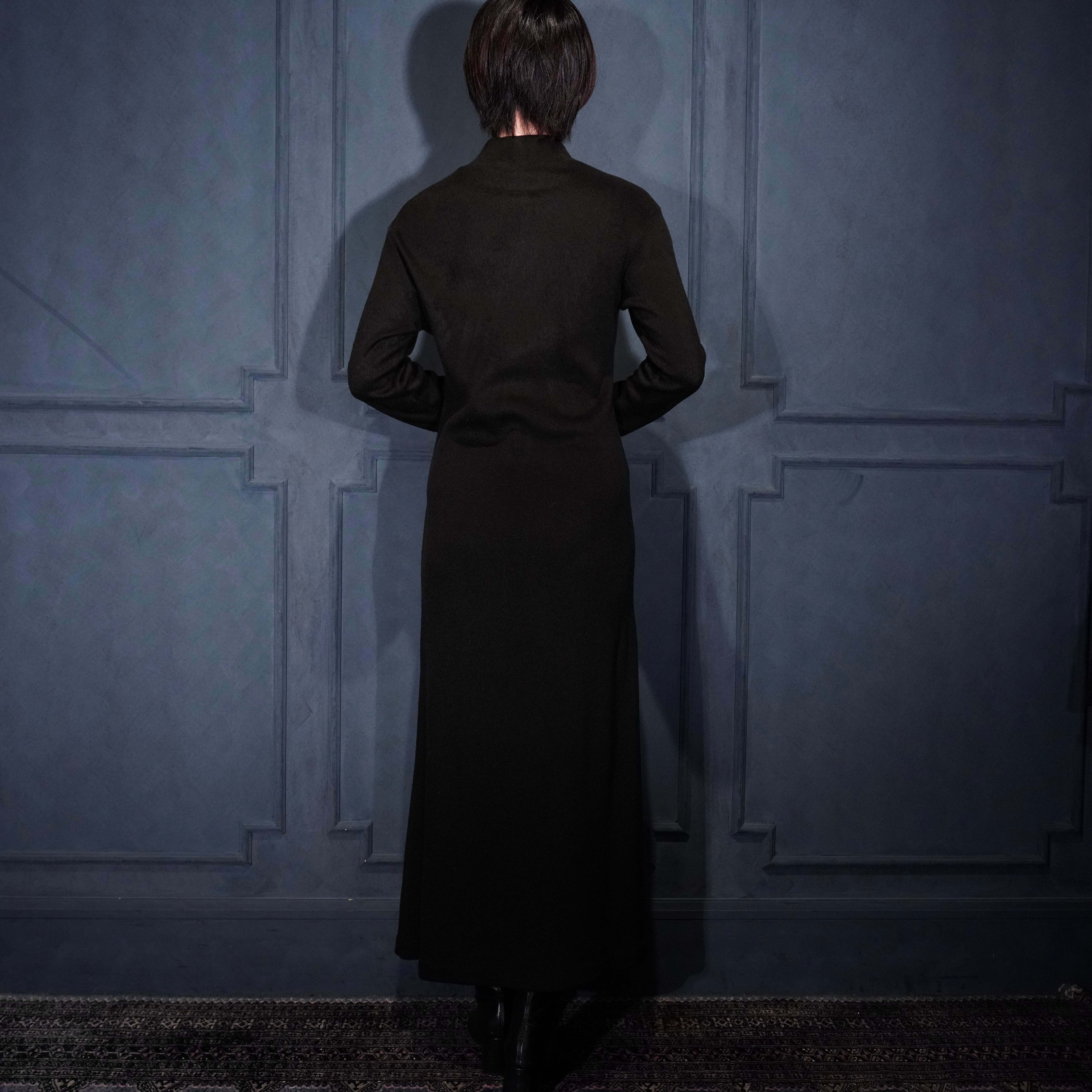 YOHJI YAMAMOTO NOIR HIGH NECK KNIT LONG ONE PIECE/ヨウジヤマモト