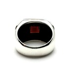 18K ドット ガーネット スクエア リング:JOHN HARDY ジョン ハーディー