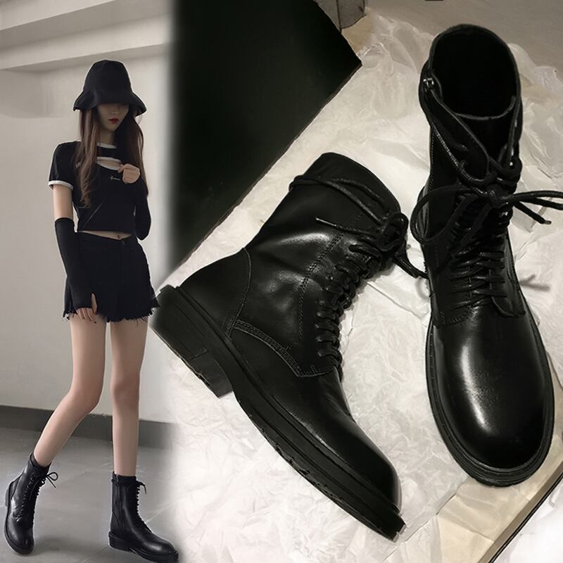 ブーツレディースサマーレッドサイドジッパースタイルカジュアル 靴 シューズ 夏物 フェイクシューズ7540270612