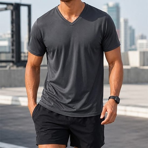 予約 メンズ Ｖネック Ｔシャツ 半袖 無地 薄手 ストレッチ インナー トップス カットソー 夏 大きいサイズ Ｍから5XL スポーツ 部屋着 ビジネス カジュアル cw-a-6736