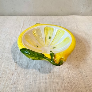 【イタリア陶器】レモン型スモールボウル