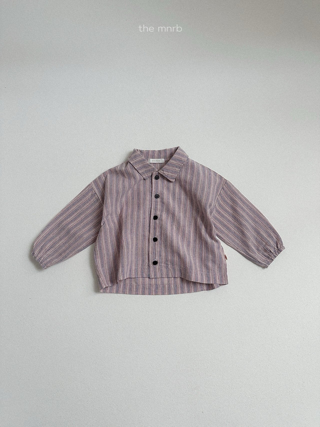 送料無料【予約】/ ウディストライプシャツ / minirobe