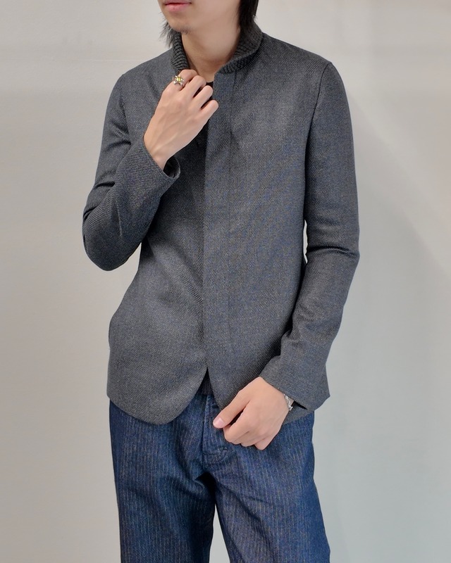 【EMPORIO ARMANI】rib collar tailored jacket