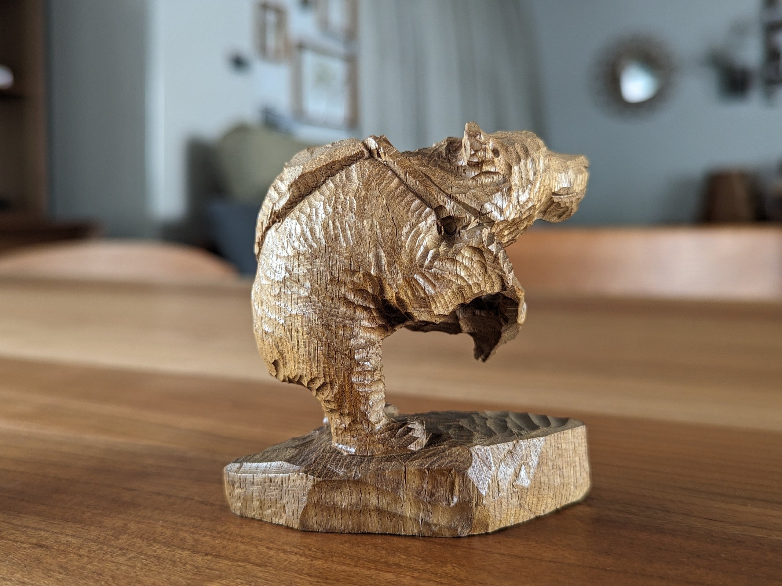 中川貞治 鮭背負い熊 #1 | 木彫りの熊 | inoya | Basic Life Store