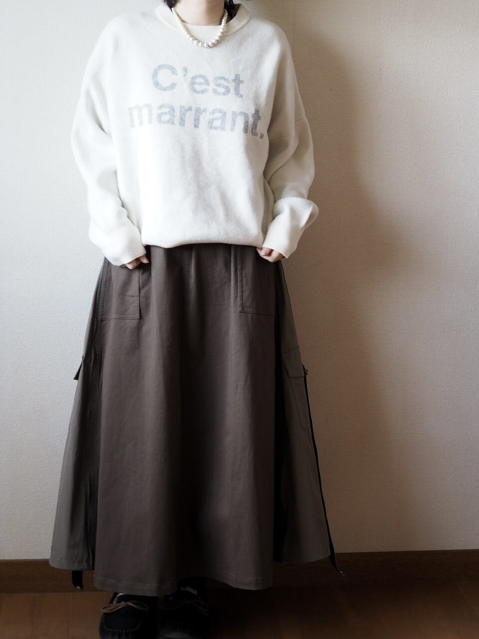 ロゴニット <オフホワイト>