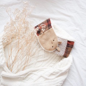 ゆきぐにマフラー 親子set【くるみ】