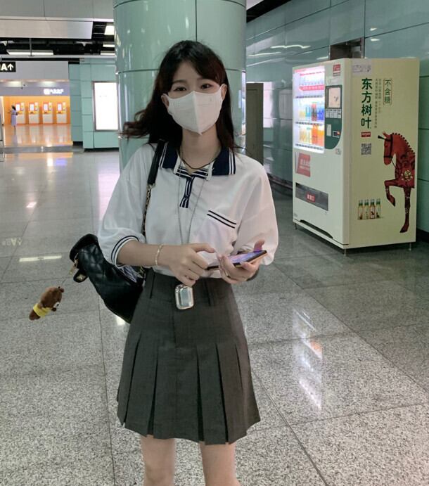 サマーカラーTシャツ ルーズトップス ドレス スカート 夏物 モンロー69206760724