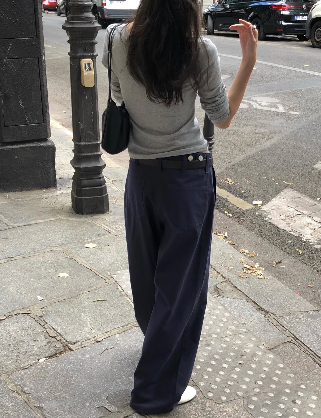 【新作5％OFF・3日間】Belt-Button Cotton Pants_2colors