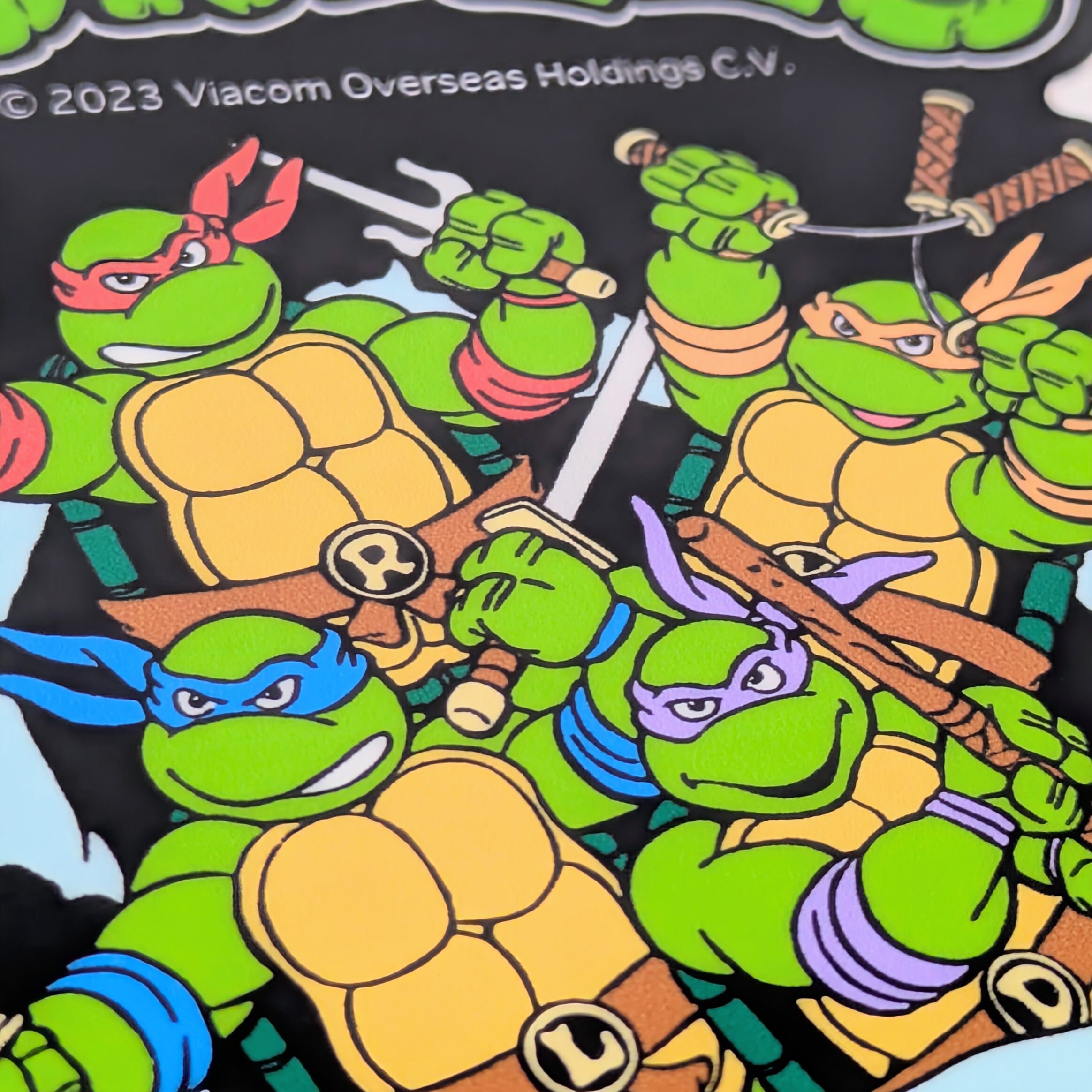 送料無料!!【 DIE-CUT STICKER / ダイカットステッカー】『 Teenage Mutant Ninja Turtles / タートルズ 』メンバー集合 TMNT / ステッカー / シール 〚アメリカン雑貨 アメトイ〛