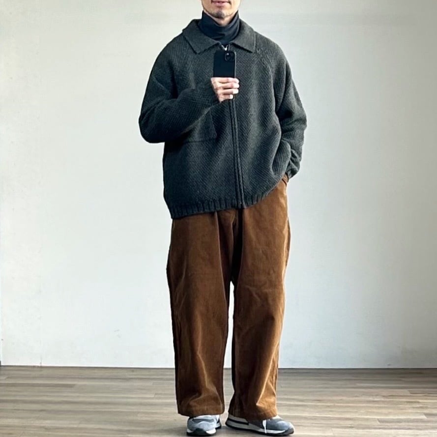 25AW》【STILL BY HAND】5G KNITTED BLOUSON スティルバイハンド