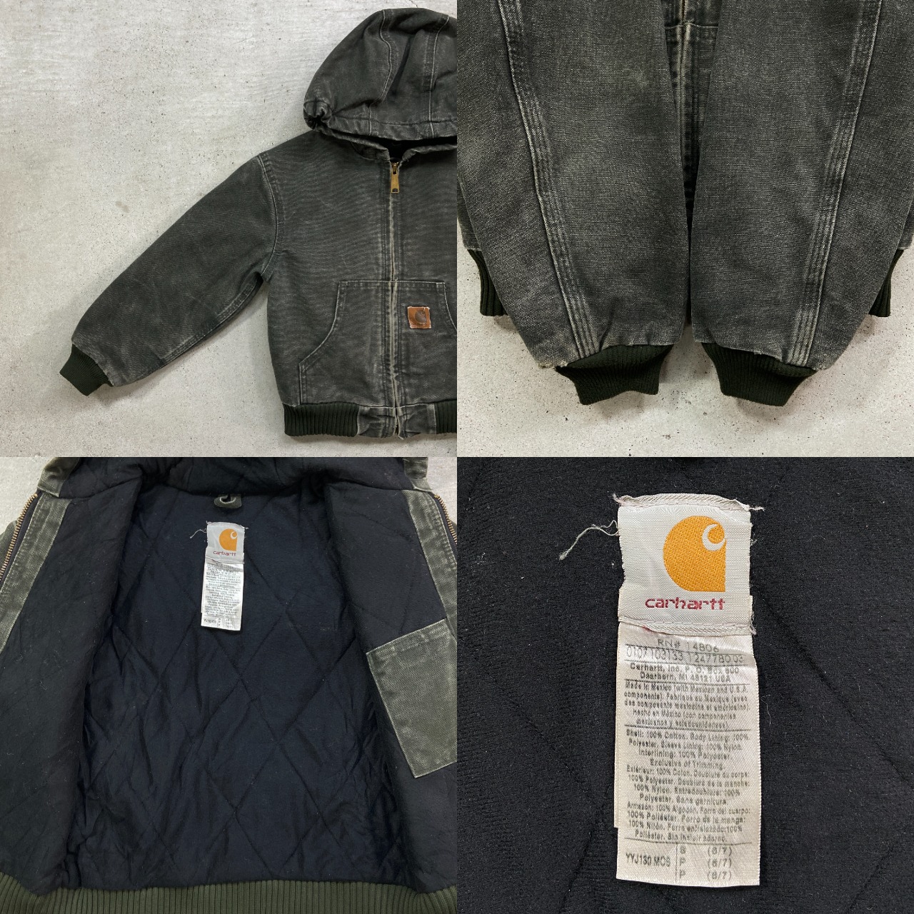 Kids】Carhartt カーハート ダック地 アクティブジャケット ワーク 
