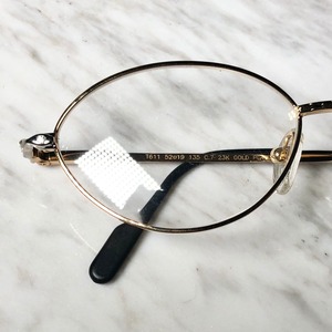vintage TIFFANY LUNETTES 23k gold plated glasses "T611"
