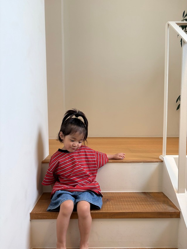 [予約][送料無料]《pepper》Dangara Short Sleeves T(kids)25